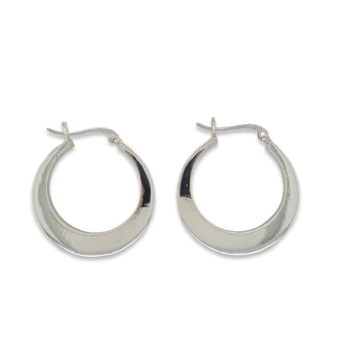 Sterling silver hoops