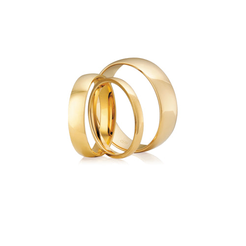 9ct Gold Half Round Wedder