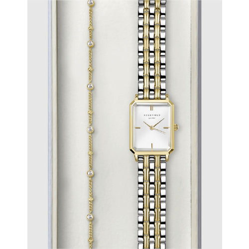 Rosefiled Octagon watch & bracelet set