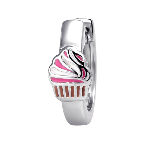 Cupcake huggie earrings