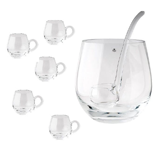 10 pce glass Punch Set