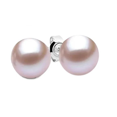 Classic Pink Pearl Earrings