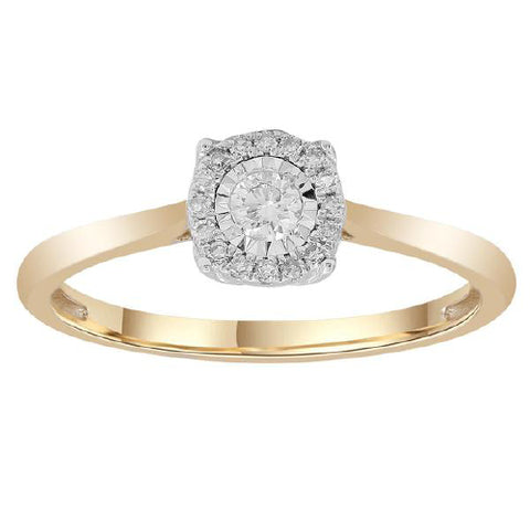 9ct gold Diamond ring