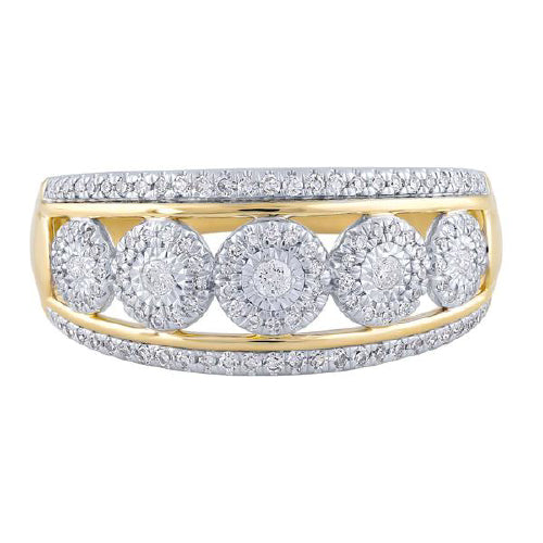 9ct gold Diamond ring