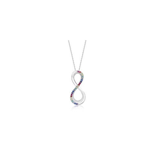 Rainbow Infinity necklace