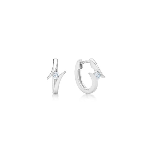 Sterling silver huggies