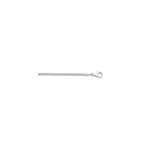 60cm sterling silver wheat chain