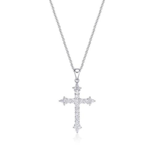 Sterling silver cross necklace