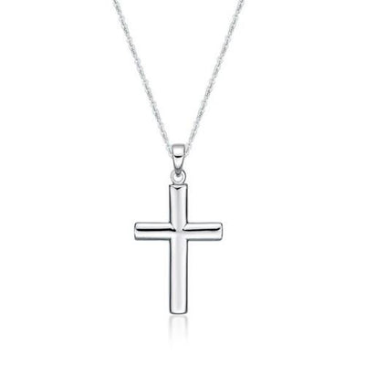 Sterling silver cross necklace