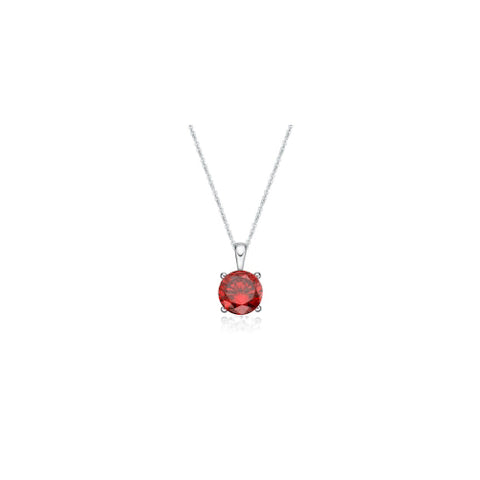 January birthstone necklace