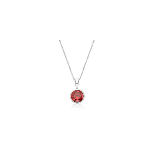 January birthstone necklace