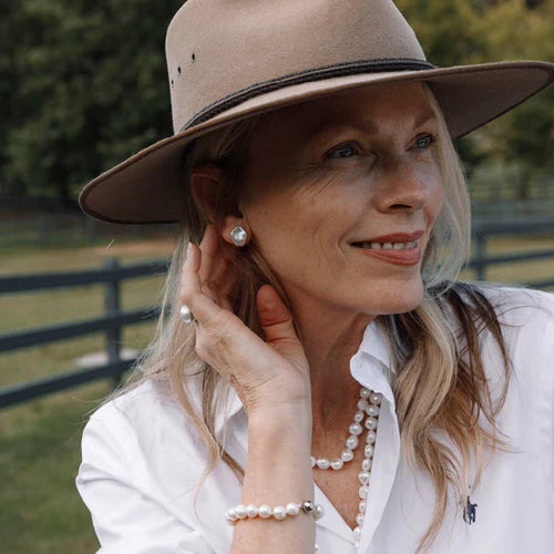 Aquamarine & pearl earrings