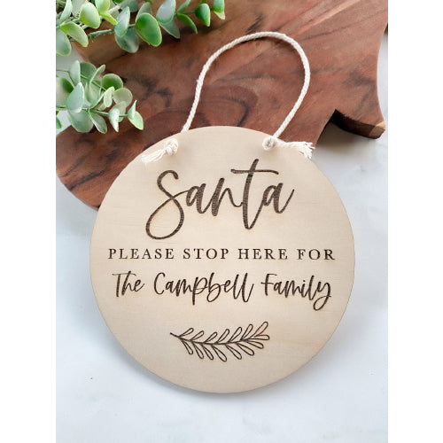 Santa please stop here