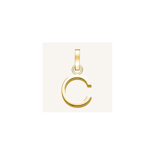 Rosefield gold initial charm