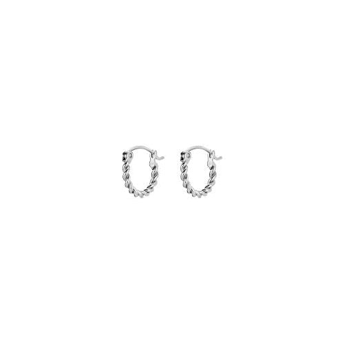 Rosefield twisted hoops