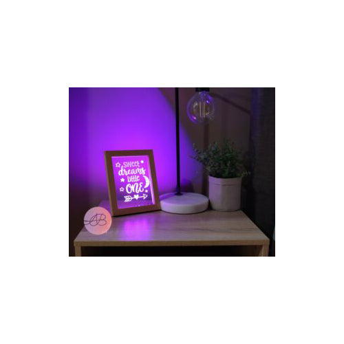 LED Timber Photo Frame
