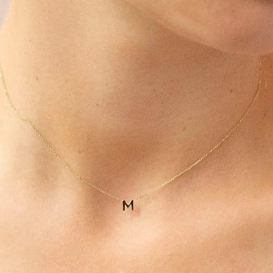 9ct gold inital necklace