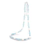 Aquamarine & pearl necklace