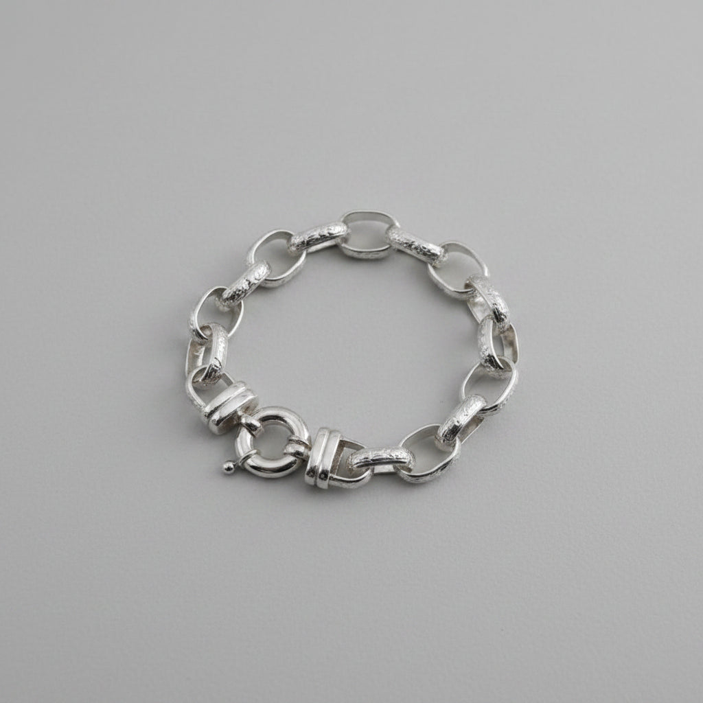 Sterling silver belcher bracelet