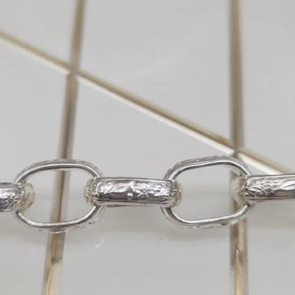 Sterling silver belcher bracelet