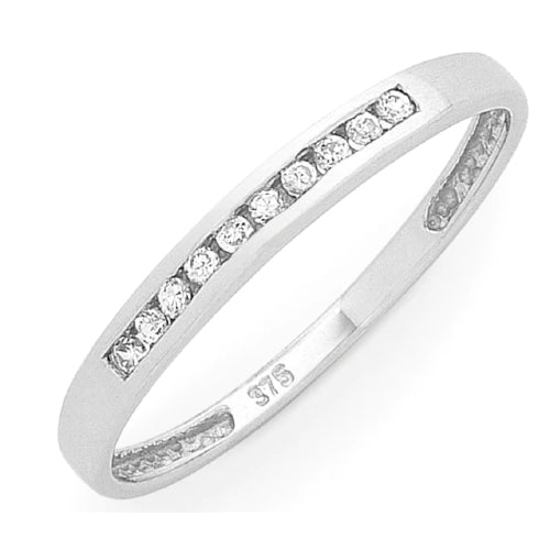 9ct white gold diamond wedder