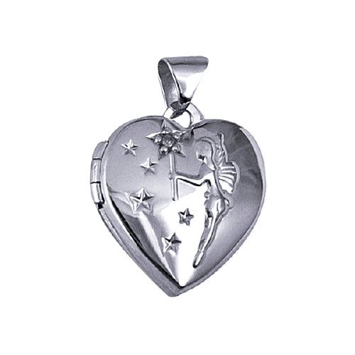 SS Diamond Set Fairy Heart Locket