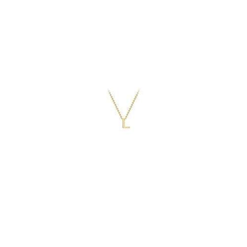 9ct gold inital necklace