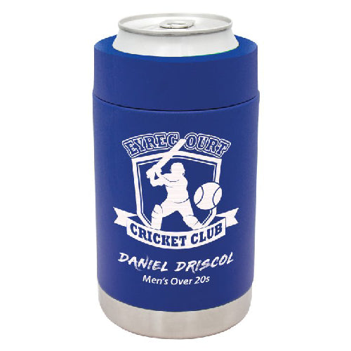 Engraved Can Holder Blue