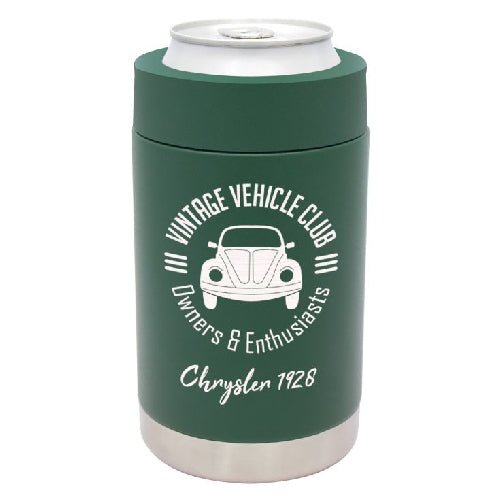 Engraved Can Holder Green
