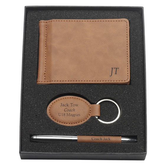 Wallet, Keychain & Pen Gift Set