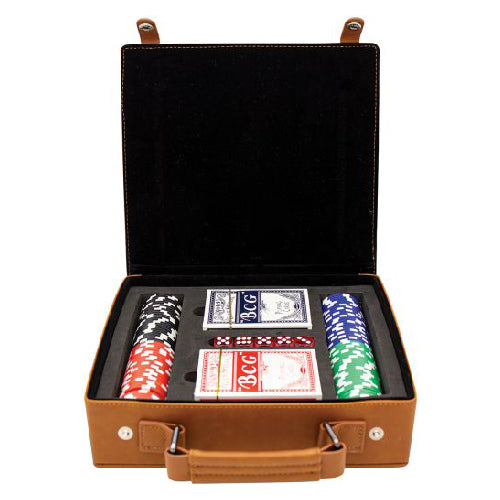 Poker Set Engraved