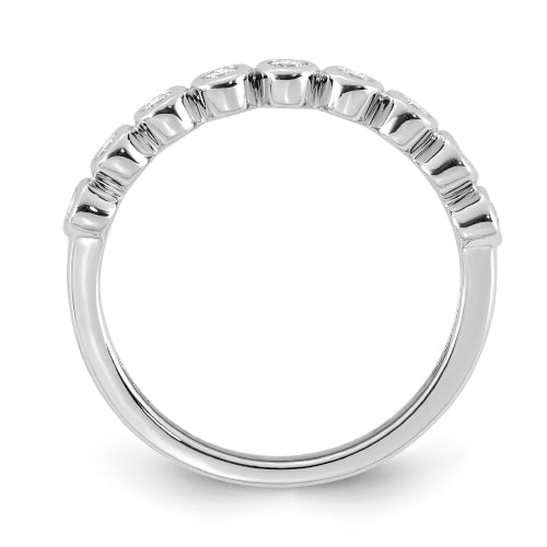 9ct Lab Diamond Bezel Set Ring
