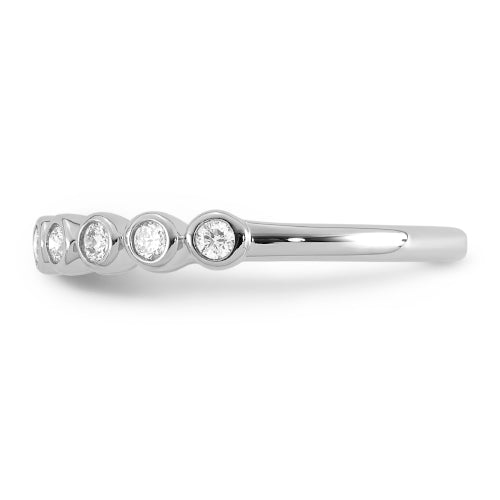 9ct Lab Diamond Bezel Set Ring