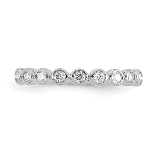 9ct Lab Diamond Bezel Set Ring