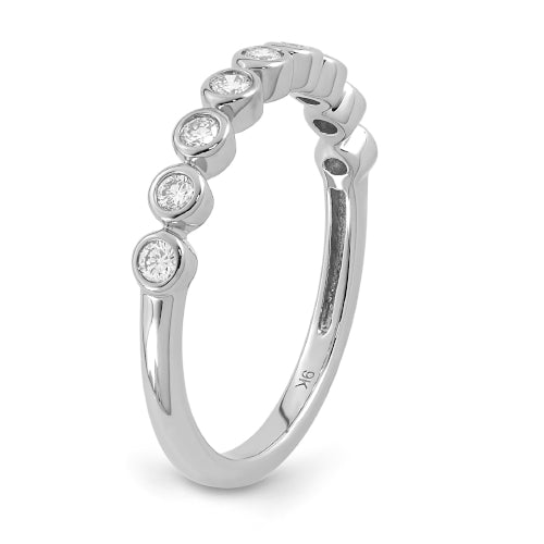 9ct Lab Diamond Bezel Set Ring