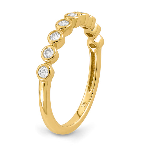 9ct Lab Diamond Bezel Set Ring