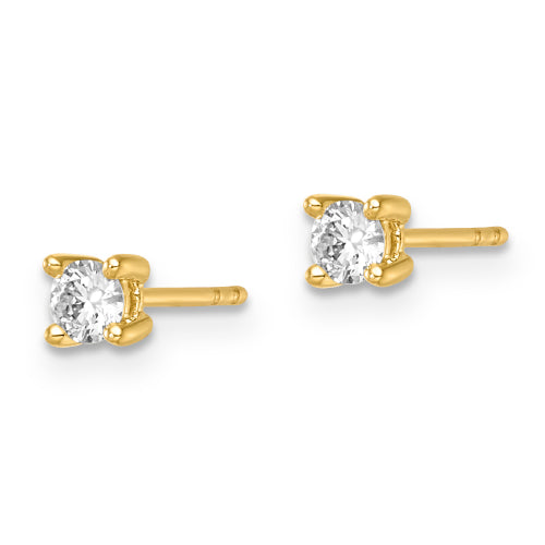 9ct Lab Diamond 4 Claw Studs