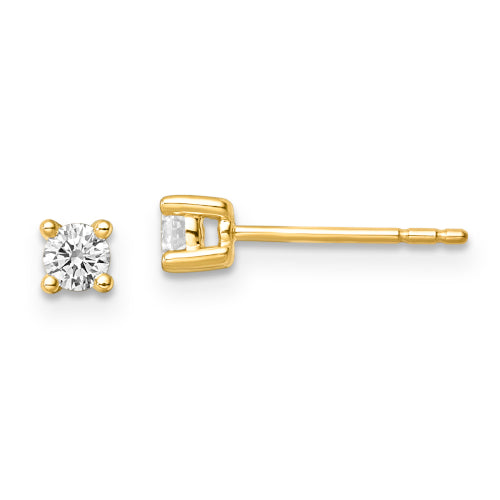 9ct Lab Diamond 4 Claw Studs