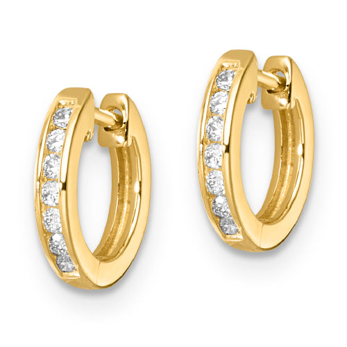 9ct Lab Diamond Huggies