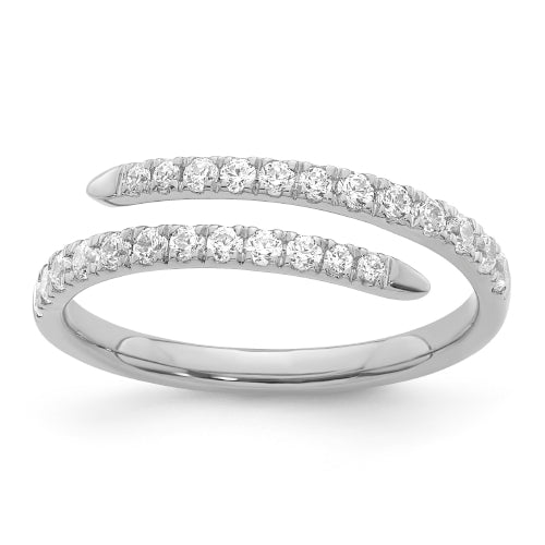 9ct Lab Diamond Spiral Dress Ring