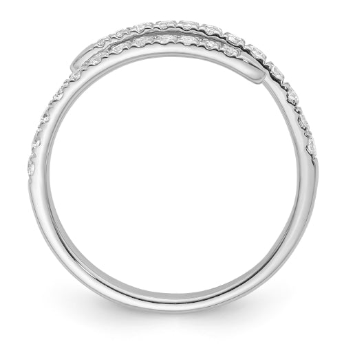 9ct Lab Diamond Spiral Dress Ring