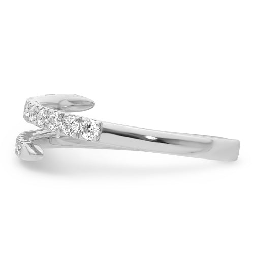 9ct Lab Diamond Spiral Dress Ring