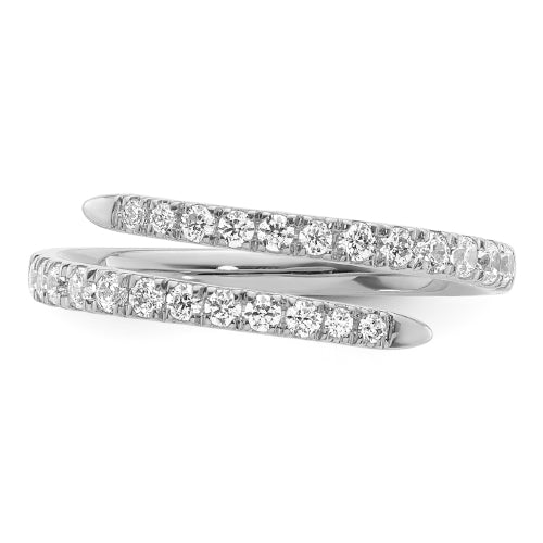 9ct Lab Diamond Spiral Dress Ring