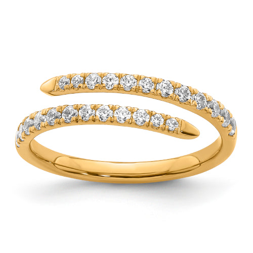 9ct Lab Diamond Spiral Dress Ring