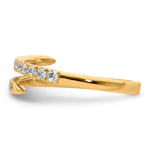 9ct Lab Diamond Spiral Dress Ring