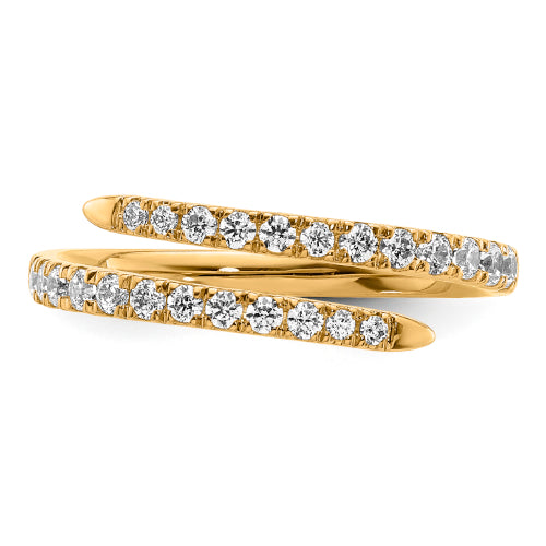 9ct Lab Diamond Spiral Dress Ring