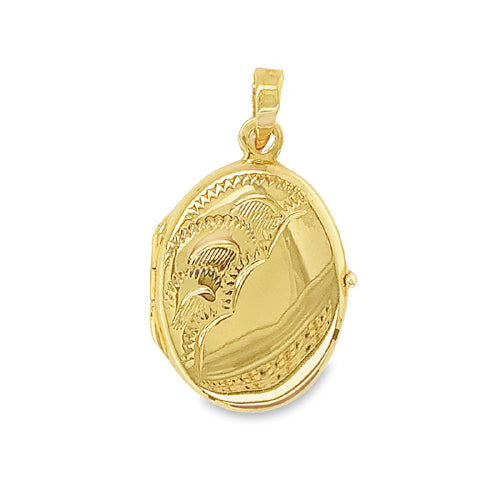 Gold plated locket