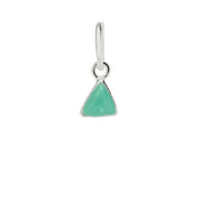 Mint Triangle Enamel Charm