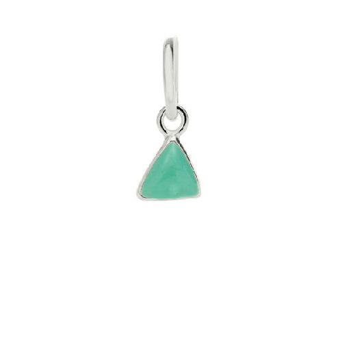 Mint Triangle Enamel Charm