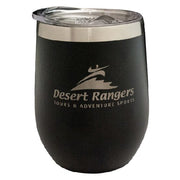 Engraved black coffee mug